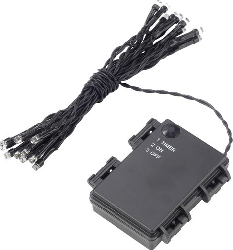 Sygonix SY-4722056 Fényfüzér Beltérre/kültérre Elemekről üzemeltetett Fényforrások száma 20 LED Mele 5. kép