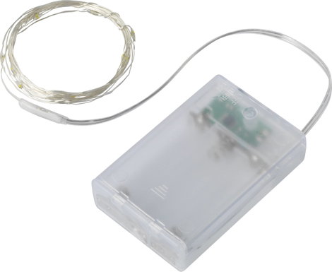 LED-es mini fényfüzér beltérre, elemes, 20 LED 2,2 m, Sygonix SY-4722046 5. kép