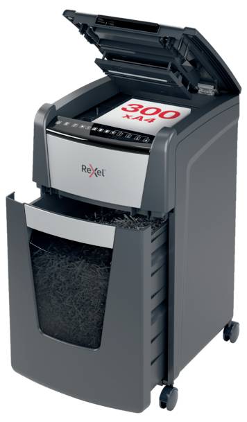 Rexel Optimum AutoFeed+ 300X Iratmegsemmisítő 300 lap Részecskevágás 4 x 25 mm P-4 60 l Szintén megs 2. kép