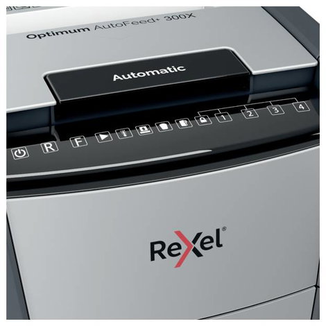 Rexel Optimum AutoFeed+ 300X Iratmegsemmisítő 300 lap Részecskevágás 4 x 25 mm P-4 60 l Szintén megs 3. kép