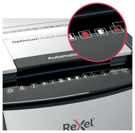 Rexel Optimum AutoFeed+ 300X Iratmegsemmisítő 300 lap Részecskevágás 4 x 25 mm P-4 60 l Szintén megs 4. kép