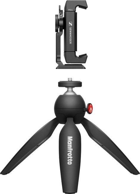 Sennheiser Mobile Kit Állvány készlet 1/4 col Munkamagasság=13.5 cm Fekete Okostelefon-tartóval