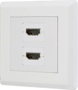Renkforce RF-4724258 HDMI Átalakító [2x HDMI alj - 2x HDMI alj] Fehér aranyozott érintkező