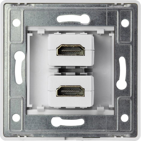Renkforce RF-4724258 HDMI Átalakító [2x HDMI alj - 2x HDMI alj] Fehér aranyozott érintkező 4. kép