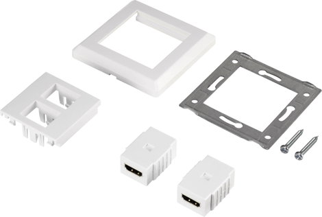 Renkforce RF-4724258 HDMI Átalakító [2x HDMI alj - 2x HDMI alj] Fehér aranyozott érintkező 5. kép