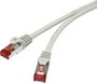 Renkforce RF-4724260 RJ45 Hálózati kábel, patchkábel CAT 6 S/FTP 15.00 m Szürke Védővel, aranyozott bélyegkép