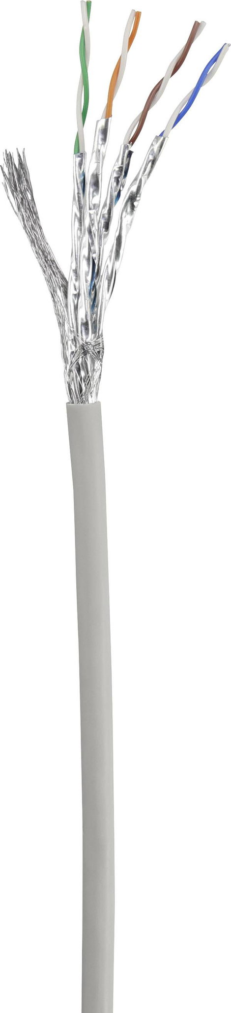 Renkforce RF-4724260 RJ45 Hálózati kábel, patchkábel CAT 6 S/FTP 15.00 m Szürke Védővel, aranyozott 4. kép