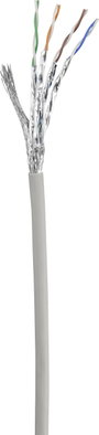 Renkforce RF-4724260 RJ45 Hálózati kábel, patchkábel CAT 6 S/FTP 15.00 m Szürke Védővel, aranyozott 4. bélyegkép