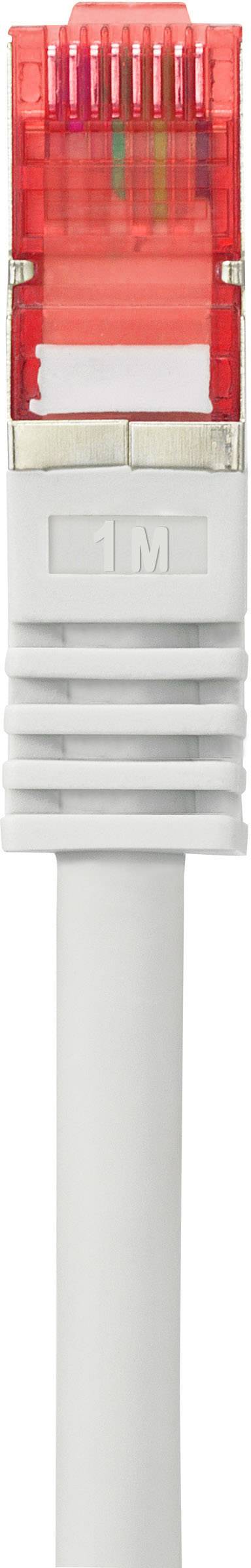 Renkforce RF-4724288 RJ45 Hálózati kábel, patchkábel CAT 6 1.00 m Szürke Védővel, aranyozott érintke 2. kép