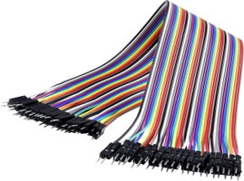 Renkforce JKMM403 Jumpe kábel Arduino, Banana Pi, Raspberry Pi [40x Áthidaló huzal dugó - 40x Áthida
