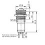 Signal Construct SWBU14424A LED-es jelzőlámpa Kék 24 V DC/AC Tray 2. bélyegkép