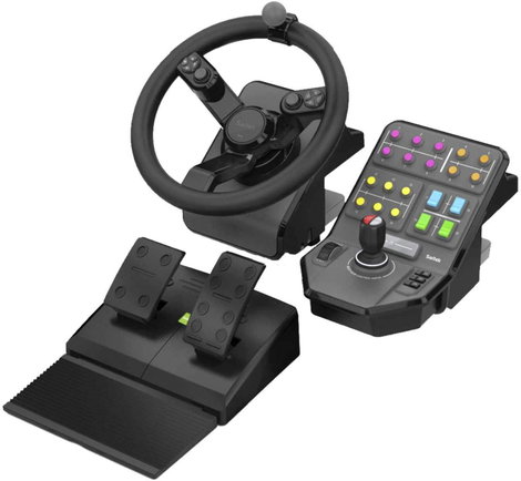 Logitech Gaming G Saitek Farm Sim Controller -N/A- EMEA Kormány PC Fekete Pedállal