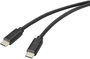 Renkforce USB kábel USB 2.0 USB-C® dugó 1.00 m Fekete antimikrobiális felülettel RF-4716840 bélyegkép