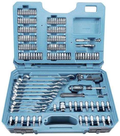 Kisiparos szerszámkészlet hordtáskában 221 részes, Makita E-10883