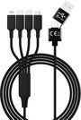 Smrter USB töltőkábel USB-A dugó, USB-C® dugó, USB-C® dugó, Apple Lightning dugó, USB mikro B dugó 1 bélyegkép