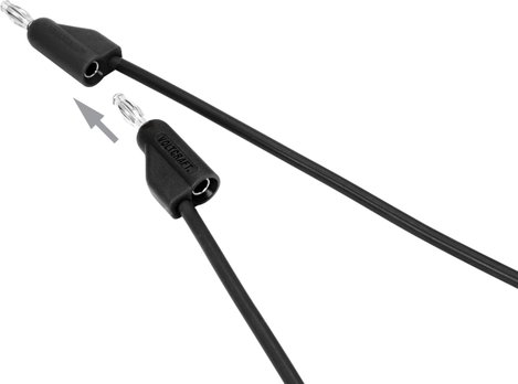 Nagyon hajlékony Mérővezeték készlet [lamellás dugó, 4 mm - lamellás dugó, 4 mm] 2.00 m MSB-30010 A 2. kép