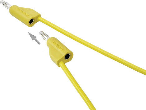 Nagyon hajlékony Mérővezeték készlet [lamellás dugó, 4 mm - lamellás dugó, 4 mm] 2.00 m MSB-30010 A 8. kép