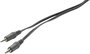 Jack audio kábel, 1x 3,5 mm jack dugó - 1x 3,5 mm jack dugó, 2 m, fekete, lapos, SpeaKa Professional bélyegkép