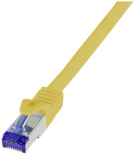 LogiLink C6A017S RJ45 CAT 6A S/FTP 0.25 m Sárga 1 db