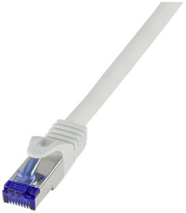 LogiLink C6A012S RJ45 CAT 6A S/FTP 0.25 m Szürke 1 db
