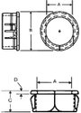 PB Fastener H-2867 Szigetelő átvezető Oldalt nyitott Szorítási átmérő (max.) 17.1 mm Lemezvastagság 2. bélyegkép