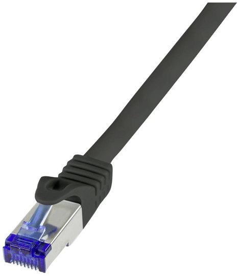 LogiLink C6A123S RJ45 CAT 6A S/FTP 30.00 m Fekete 1 db 3. kép