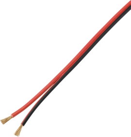 TRU COMPONENTS TC-9202508 Hangszóró kábel 2 x 2.50 mm² Fekete-piros 100 m