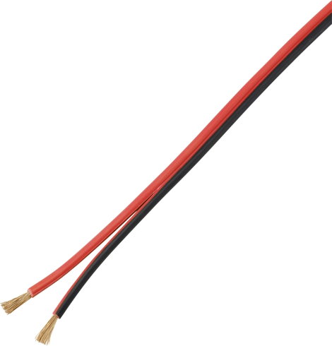 TRU COMPONENTS TC-9202508 Hangszóró kábel 2 x 2.50 mm² Fekete-piros 100 m