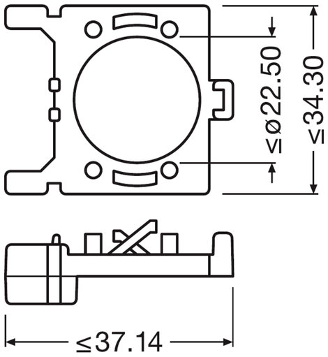 OSRAM Adapter Night Breaker H7-LED-hez 64210DA02 Kivitel (autó világítás) H7, Adapter für Night Brea 5. kép