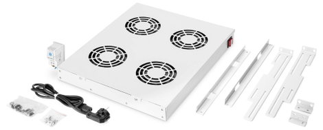 Digitus DN-19 FAN-4-HO 19 coll 4 x Hálózati szekrény ventilátor Szürke 5. kép