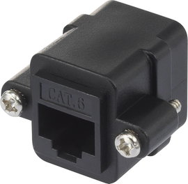 Renkforce RJ45 Hálózat Átalakító CAT 6 [1x RJ45 alj - 1x RJ45 alj] Fekete