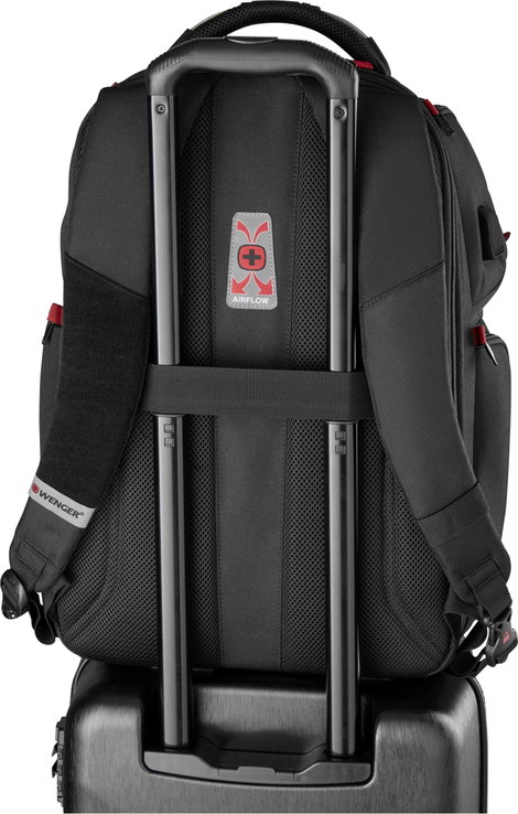 Wenger Notebook hátizsák PlayerOne Alkalmas: Max.: 43,9 cm (17,3) Fekete 2. kép