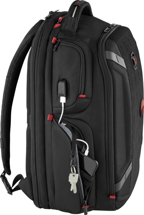 Wenger Notebook hátizsák PlayerOne Alkalmas: Max.: 43,9 cm (17,3) Fekete 4. kép