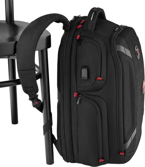 Wenger Notebook hátizsák PlayerOne Alkalmas: Max.: 43,9 cm (17,3) Fekete 5. kép