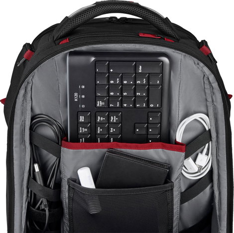 Wenger Notebook hátizsák PlayerOne Alkalmas: Max.: 43,9 cm (17,3) Fekete 7. kép