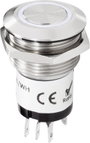 Renkforce RF-4707814 Csengőgomb 1 részes Nemesacél, Fehér 24 V DC/ 2 A, 24 V AC/ 1 A bélyegkép