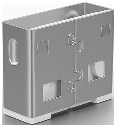 LINDY USB Port Lock USB port zár 10 részes készlet Fehér kulcs nélkül 3. kép
