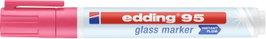 Edding Glasboardmarker 95 4-95009 Ipari jelölő Rózsaszín 1.5 mm, 3 mm