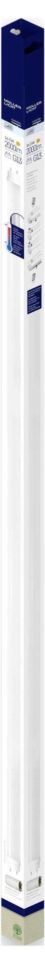 Müller-Licht LED EEK: F (A - G) G13 Cső forma 16.5 W Hidegfehér (Ø x H) 28 mm x 1200 mm 1 db 3. bélyegkép