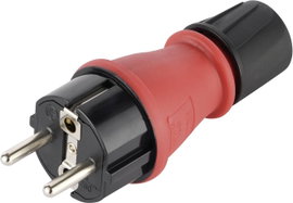 Maxtrack NV 48 L Védőérintkezős dugó Műanyag Fekete/piros IP54
