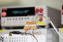Vezetékösszekötő 0,14...4 mm², 1 pólus, 60 db, átlátszó/narancssárga, WAGO 221-2411 4. bélyegkép
