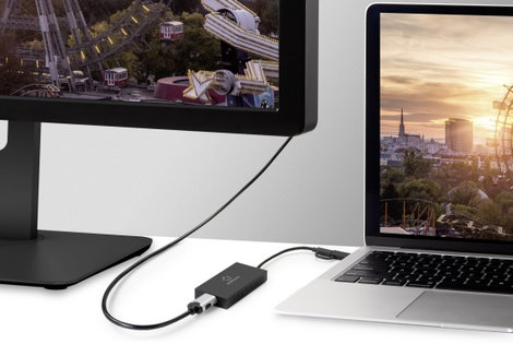 Renkforce Külső grafikus kártya DDR3-RAM USB-A, USB-C® 5Gb/s, HDMI™, DVI 4. kép