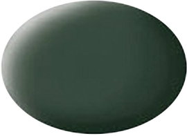 Festék, sötétzöld, matt, színkód: 68, 18 ml, Revell Aqua
