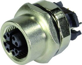 Harting 21 03 381 2802 Nyáklapba ültethető csatlakozó Alj, egyenes 1 db