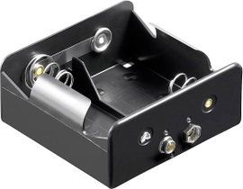 Elemtartó góliát elemhez 2 x D, 73 x 71 x 31 mm, Goobay 11452