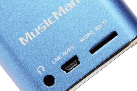 Hangszóró, mini zeneállomás, kék, Technaxx MusicMan® 4. kép