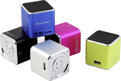 Hangszóró, mini zeneállomás, kék, Technaxx MusicMan® 5. kép