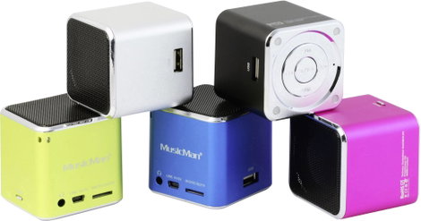 Hangszóró, mini zeneállomás, kék, Technaxx MusicMan® 6. kép