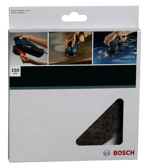 Bosch Accessories 2609256053 Polírozó filc excentrikus csiszolóhoz, 150 mm tépőzáras 1 db 2. kép