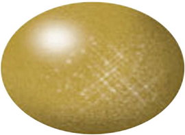 Festék, sárgaréz, fényes, színkód: 92, 18 ml, Revell Aqua